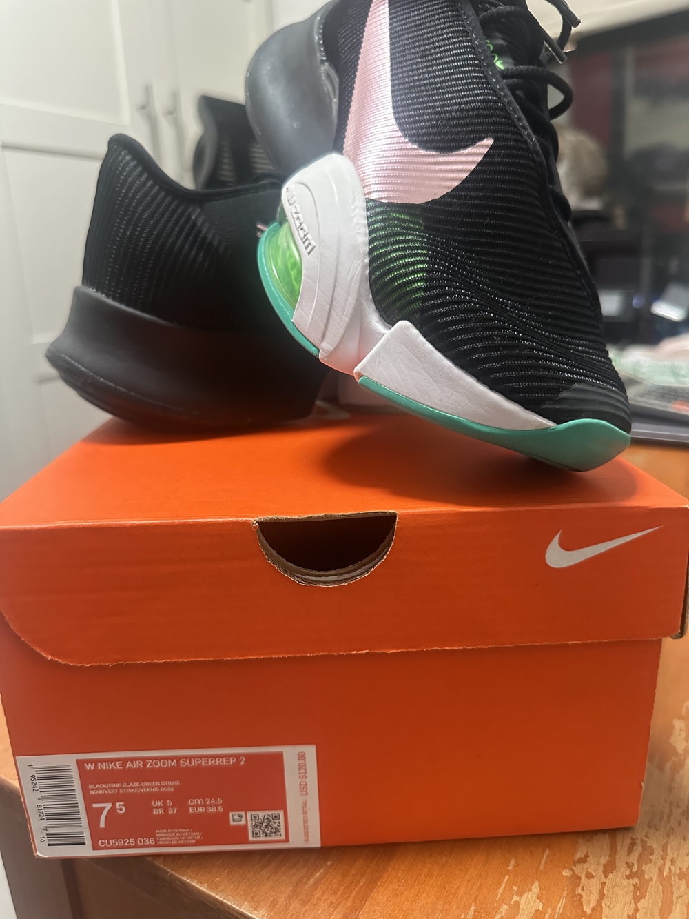 Nike Air Zoom Superrep 2 with Pink Swoosh and Teal Accents